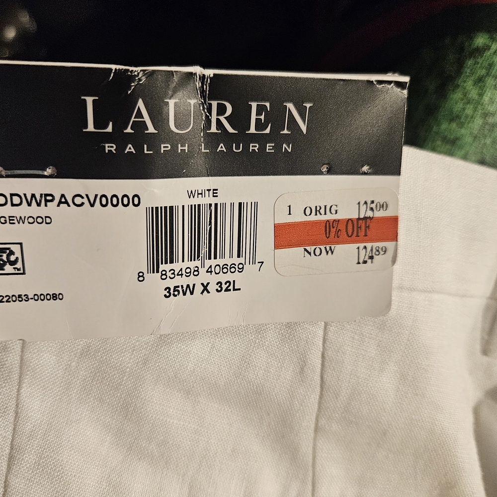 Lauren Ralph Lauren White Dress Pants